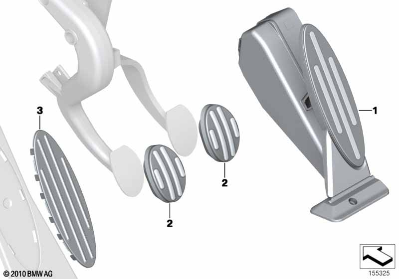 Retrofit, pedal pads, stainless steel