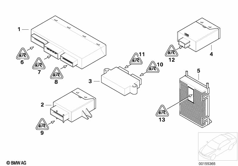 Genuine BMW 61353451625 E83 Light Module (Inc. X3) | Duco Car Parts UK Car Parts
