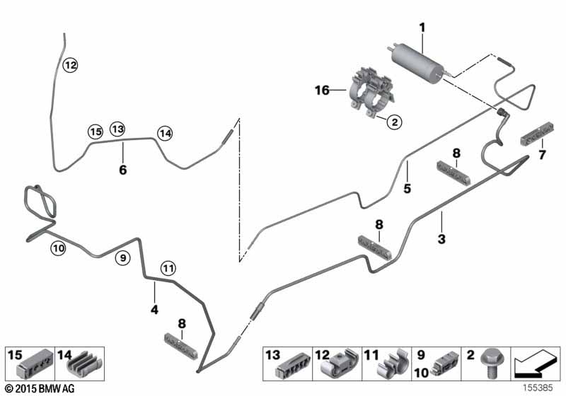 Genuine BMW 16126754016 E53 Fuel Filter With Pressure Regulator (Inc. X5) | ML Performance EU Car Parts