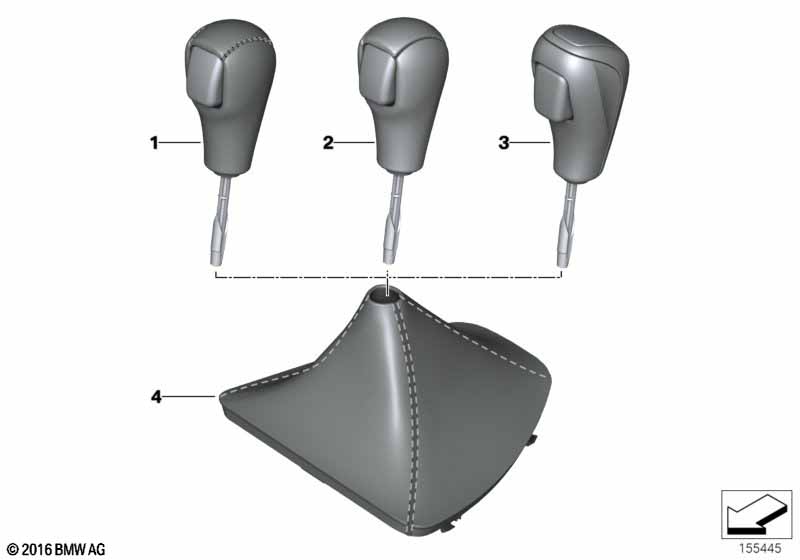 Selector lever handles / covers