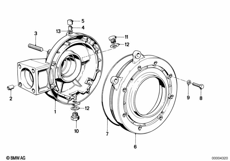 Differential-housing/housing cover