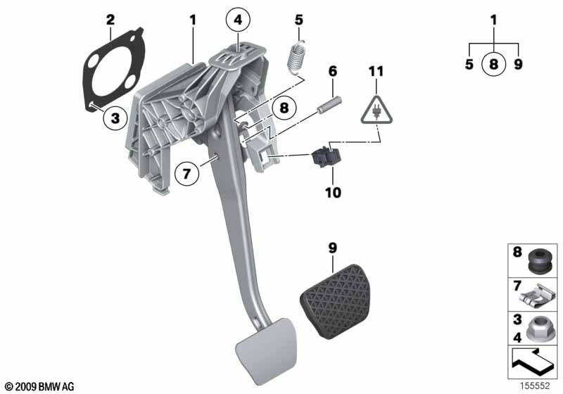 Pedal assembly, automatic transmission