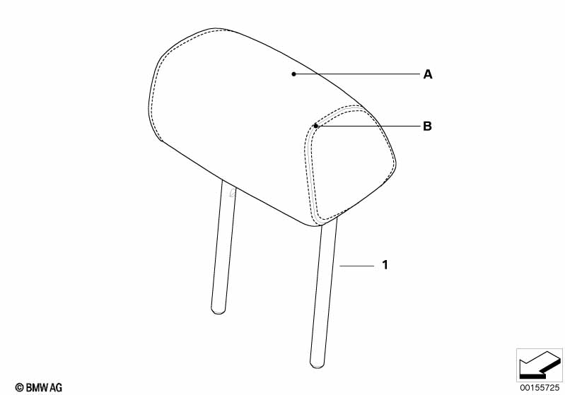 Indv. headrest, basic seat, rear