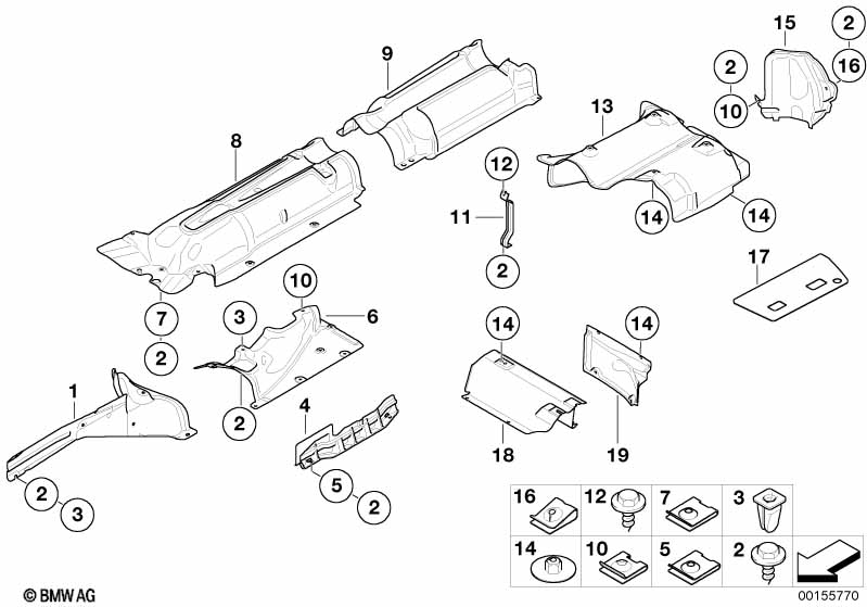 Genuine BMW 51488238072 E66 E65 E67 Heat Shield, Engine Mount, Right (Inc. 745LiS, Alpina B7 & 730Li) | ML Performance EU Car Parts