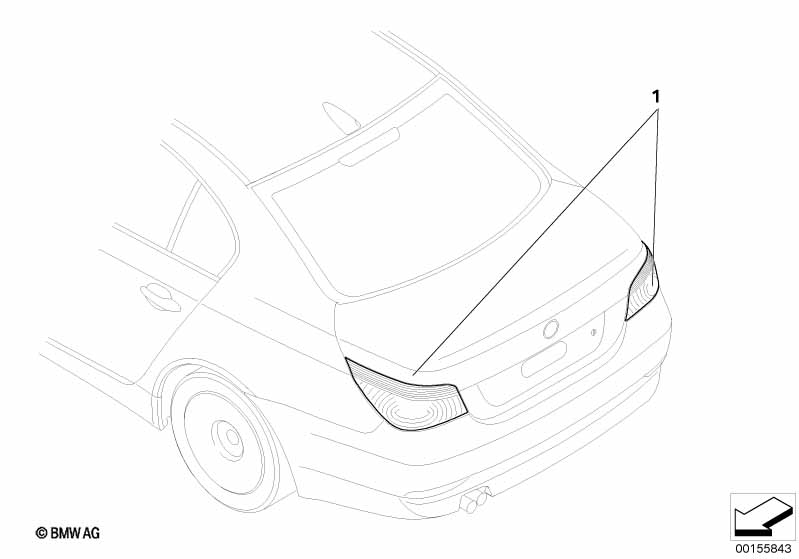 Retrofit kit rear light Black Line