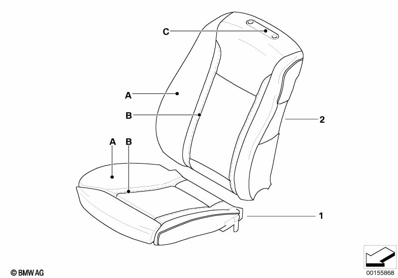 Individual cover, leather comfort seat