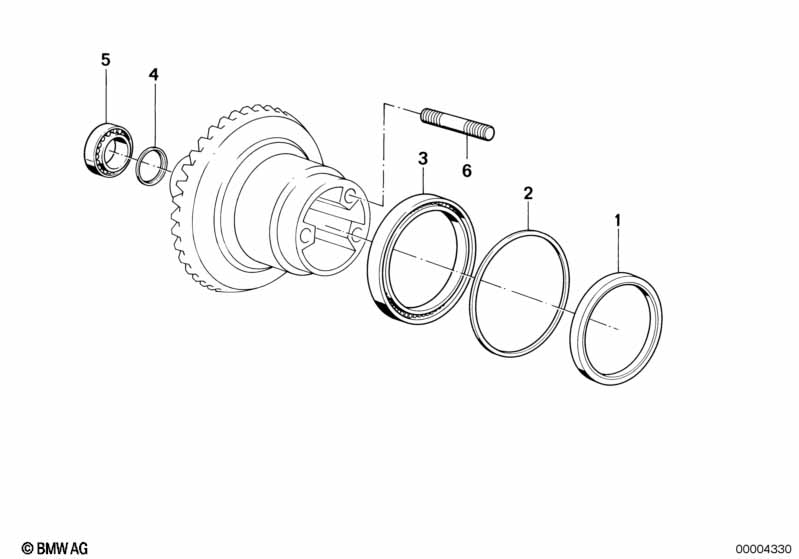 Genuine BMW 33121452216 Tapered Roller Bearing 25X47X15 (Inc. R 80 G/S & R 65 RT) | ML Performance EU Car Parts
