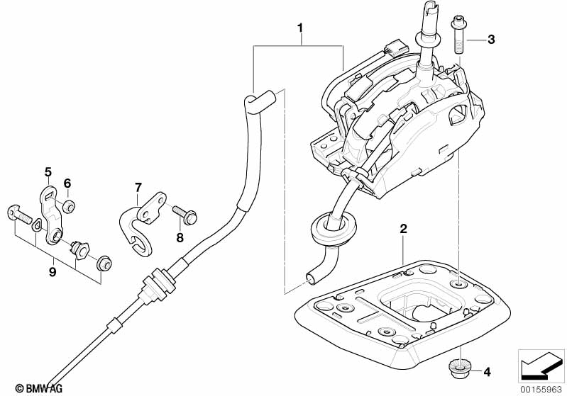 Genuine BMW 25163420341 E83 Gearshift Steptronic (Inc. X3) | ML Performance EU Car Parts