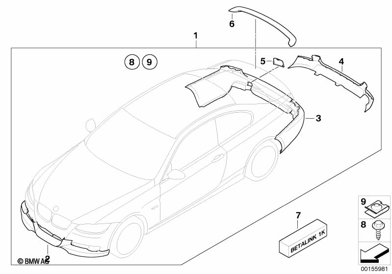 Aerodynamic package painted