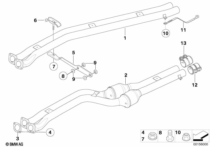 Genuine BMW 18303422991 E83 Exhaust Support (Inc. X3 3.0si, X3 3.0i & X3 2.5si) | ML Performance UK Car Parts