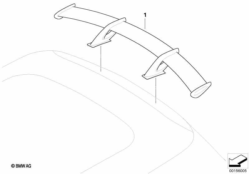 Spoiler traseiro M Performance
