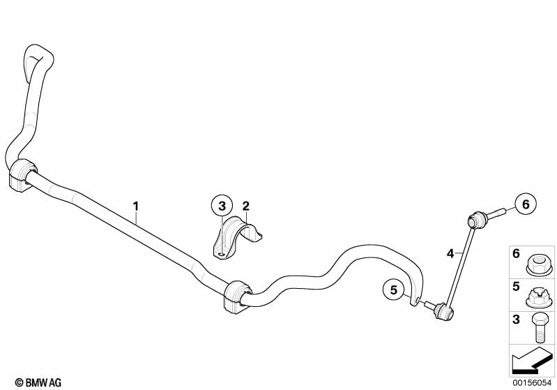 Genuine BMW 31356859263 E70 E72 F15 Stabilizer Support (Inc. X550iX & X6 35i) | ML Performance UK Car Parts
