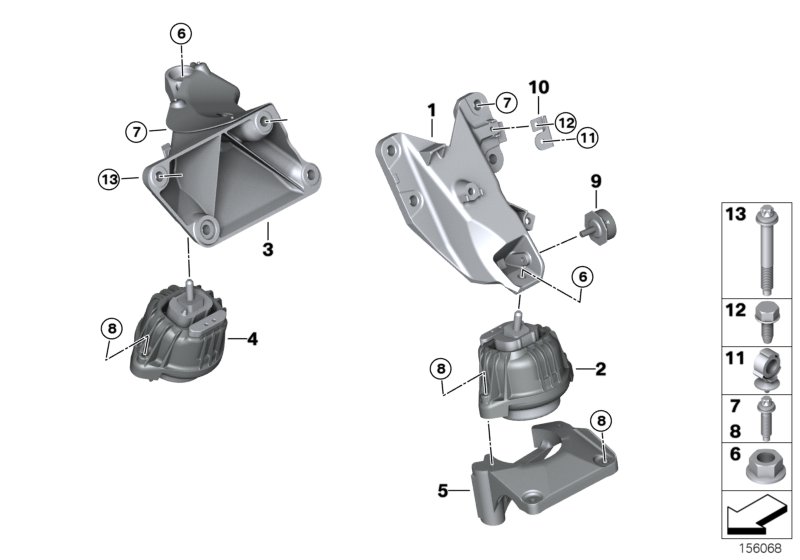 Genuine BMW 22116793240 E93 E92 E89 Engine Mount, Right (Inc. 335is & Z4 35is) | ML Performance UK Car Parts
