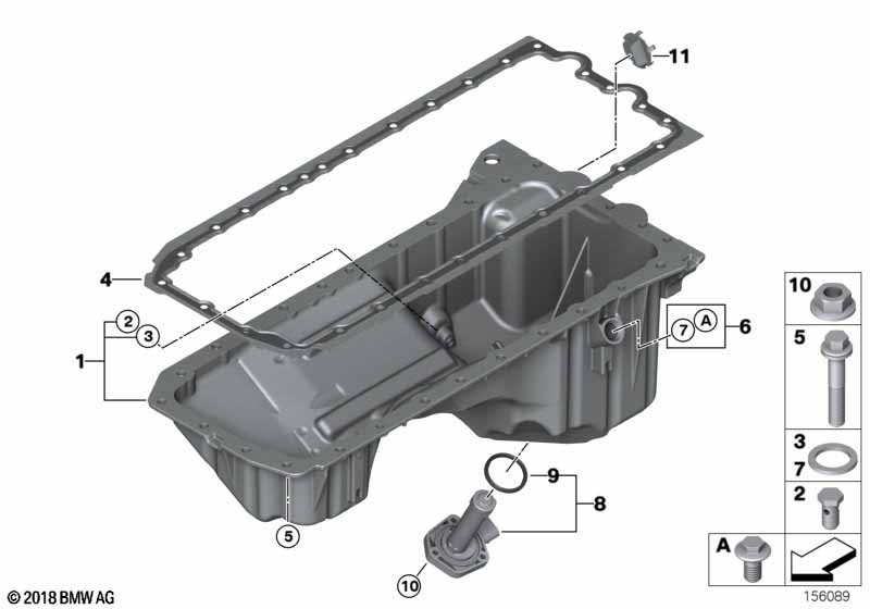 Genuine BMW 11137553165 E65 E82 E63 Screw Plug With O-Ring (Inc. 535xi, X3 3.0si & Z4 3.0i) | ML Performance UK Car Parts