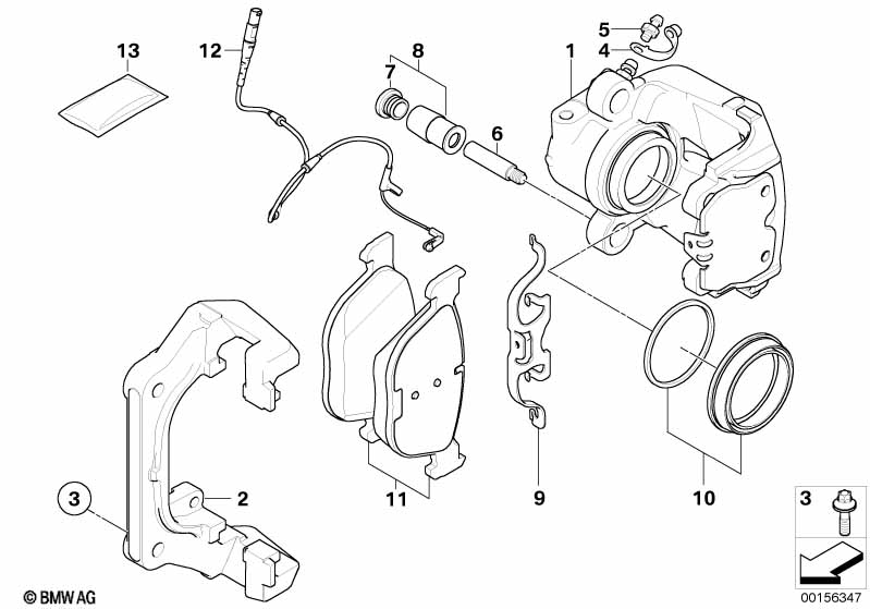Genuine BMW 34116776786 E70 F16 E71 Caliper Housing Right (Inc. X6 50iX 4.4, X6 35iX & X5 4.8i) | ML Performance UK Car Parts