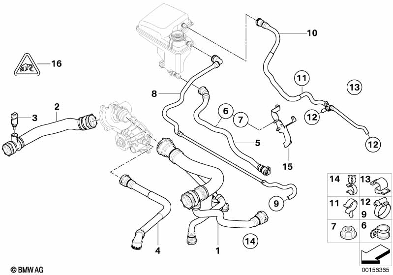 Genuine BMW 17127508015 E67 E65 E66 Return Pipe (Inc. 740Li, 750i & 745Li) | ML Performance UK Car Parts