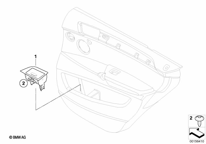 Genuine BMW 51426973676 E70 Ash Tray, Right BEIGE (Inc. X5) | ML Performance EU Car Parts