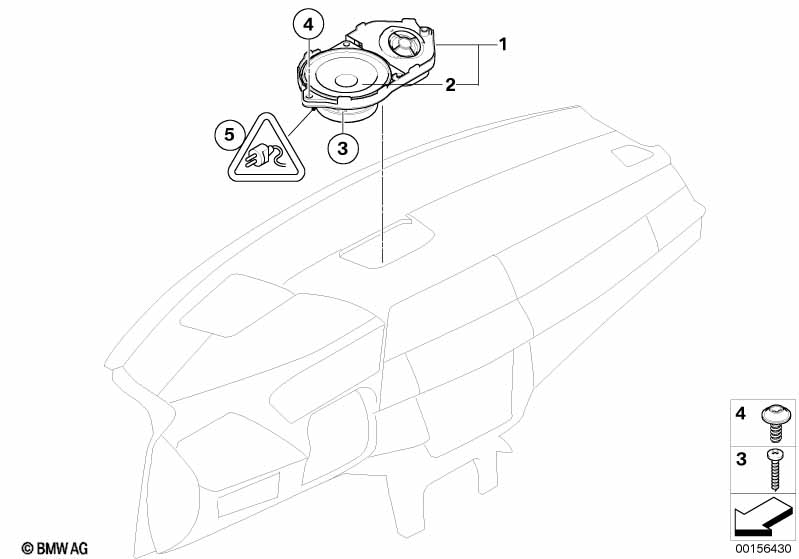 Genuine BMW 65126978052 E70 E72 E71 Speaker Mount, Instrument Panel HIFI-SYSTEM (Inc. X6 35iX, X5 M50dX & X6 30dX) | ML Performance UK Car Parts