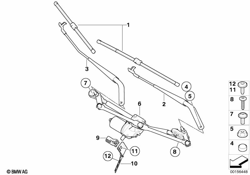 Single wiper parts