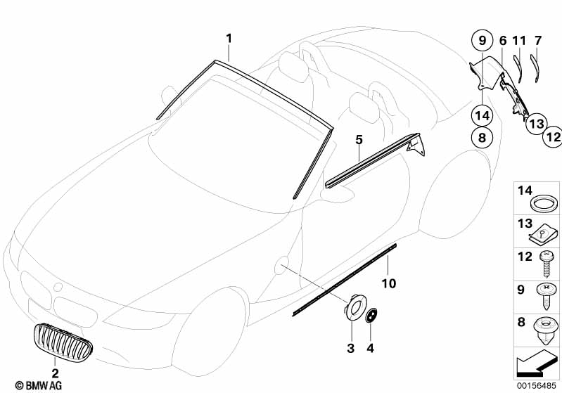 Genuine BMW 51337016643 E85 E86 Joint Seal (Inc. Z4) | ML Performance UK Car Parts
