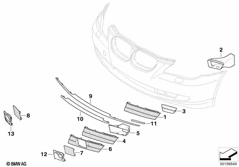 Genuine BMW 51117178085 E60 E61 Front Left Brake Air Duct (Inc. 528xi, 525d & 540i) | ML Performance UK Car Parts