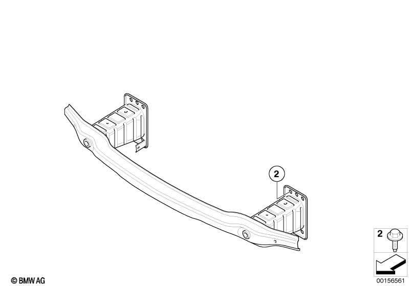 Genuine BMW 51117178599 E70 E72 E71 Carrier, Bumper Front (Inc. X6) | ML Performance EU Car Parts