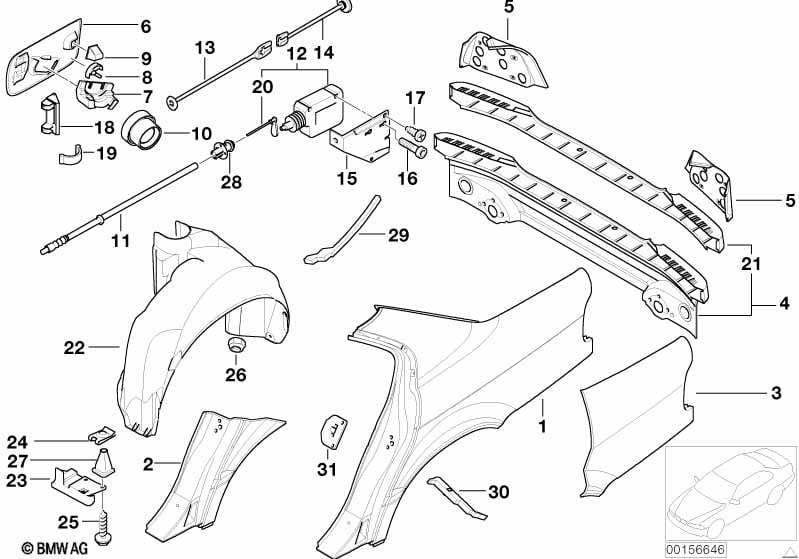 Side panel/tail trim