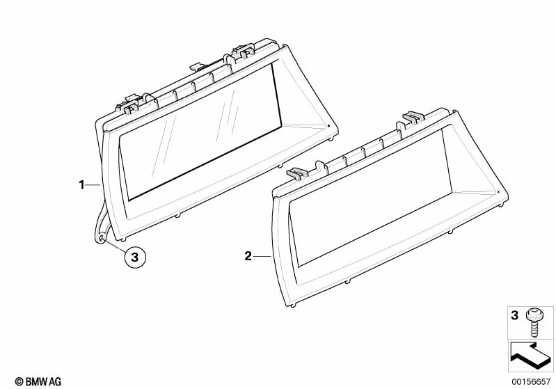 Genuine BMW 65509289580 E70 E72 On-Board Monitor 8,8