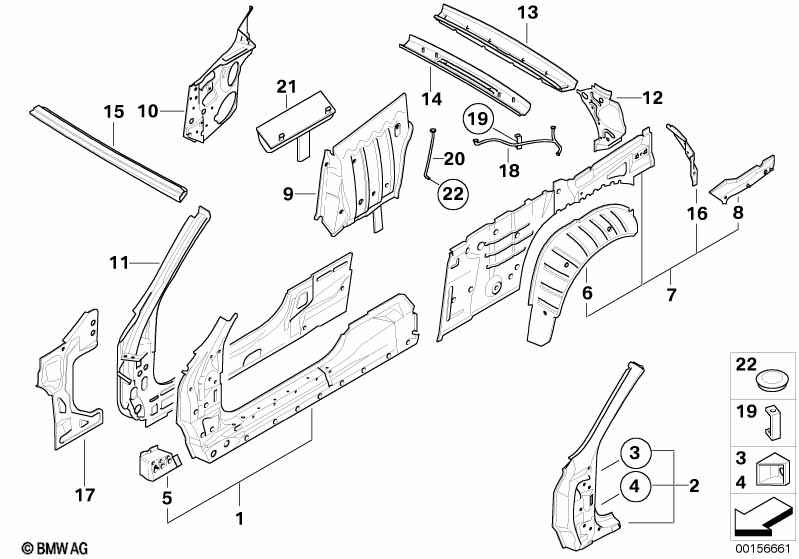 Genuine BMW 41217127394 E64 Inner Right Hood Compartment Panel (Inc. 645Ci, 635d & 630i) | ML Performance EU Car Parts