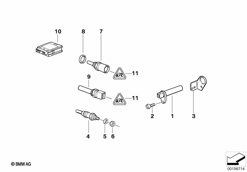 Genuine BMW 12232248059 E53 E39 E46 Glow Plug (Inc. 730d, 330xd & 320d) | ML Performance UK Car Parts