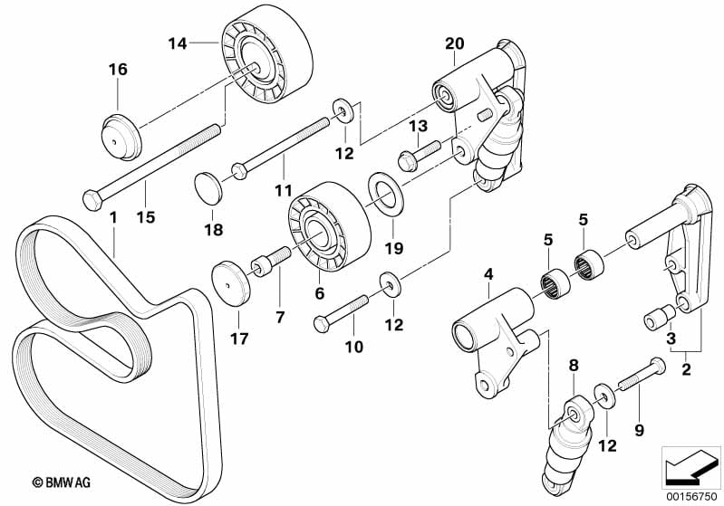 Belt Drive Water Pump/Alternator