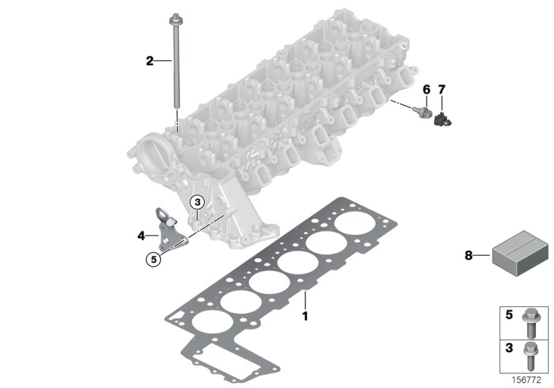 Genuine BMW 11127788587 E65 E53 E83 Cylinder Head Gasket Asbestos-Free 1-LOCH (Inc. X5 3.0d, 330Cd & 525d) | ML Performance UK Car Parts
