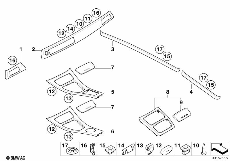 Genuine BMW 51437900785 E93 E92 Decorative Strip Trim Panel, Rear Left TITAN SHADOW (Inc. M3) | ML Performance EU Car Parts