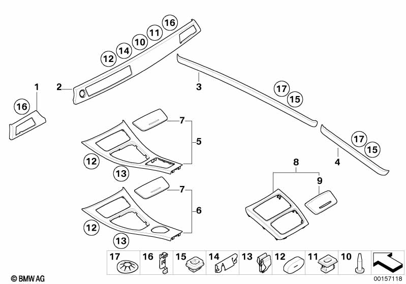 Genuine BMW 51417895230 E93 E92 Decor Strip, Right Doors ALU GRAUBLAU (Inc. M3) | ML Performance EU Car Parts