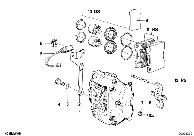 Genuine BMW 34111153861 E12 E23 Set Mounting Parts (Inc. 535i, 745i & 735i) | ML Performance EU Car Parts
