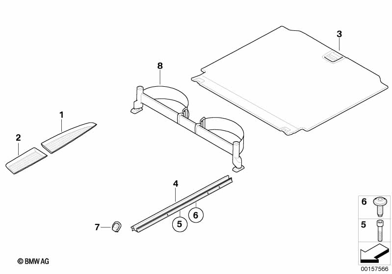 Genuine BMW 51477146026 E70 Lashing Rail, Right (Inc. X5) | ML Performance EU Car Parts