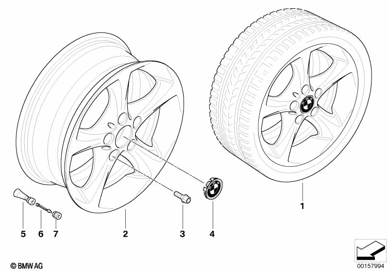 BMW LA wheel, star spoke 256