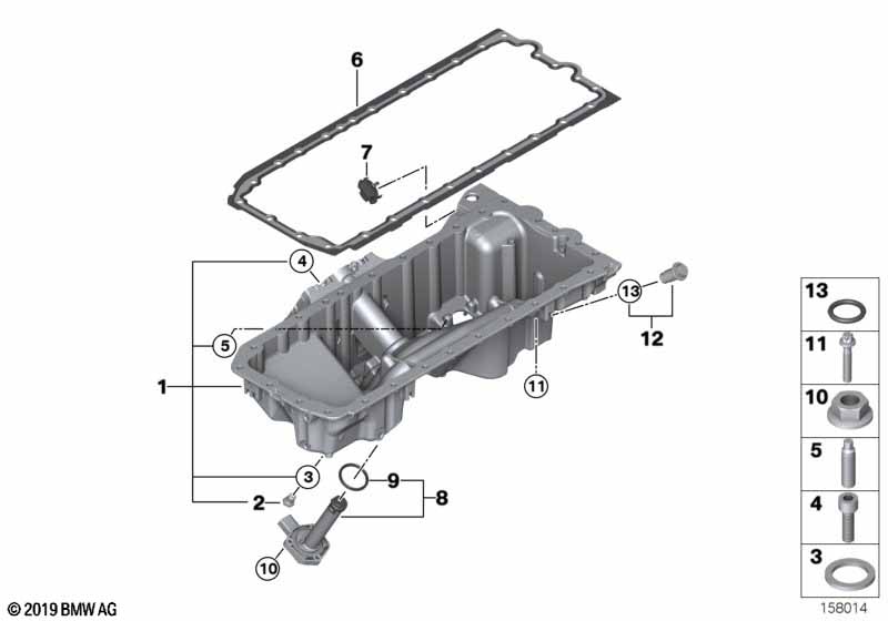Genuine BMW 11137541221 E83 Oil Pan (Inc. X3 3.0si, X3 3.0i & X3 2.5si) | ML Performance UK Car Parts