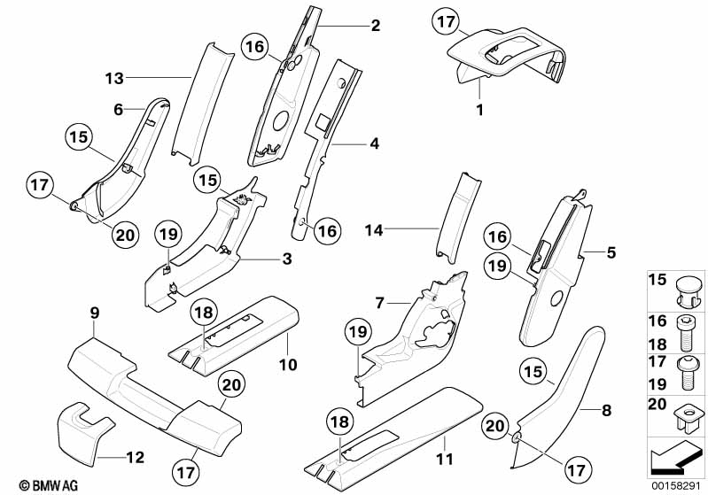 Genuine BMW 52209120244 E70 Cover SCHWARZ (Inc. X5) | ML Performance EU Car Parts