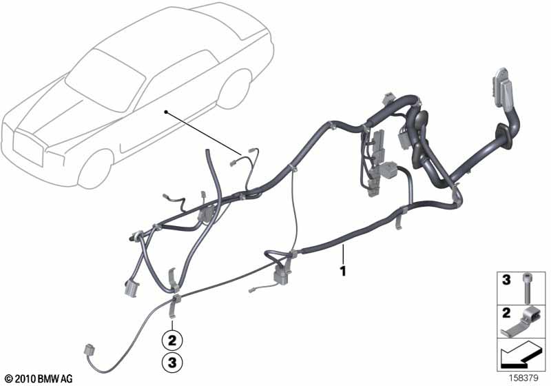 Door cable harness