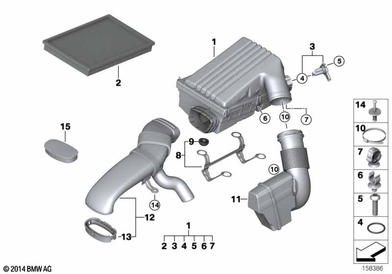 Genuine BMW 13717548885 E70 Intake Muffler (Inc. X5 3.0si) | ML Performance UK Car Parts