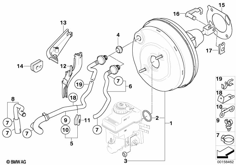 Genuine BMW 11667610751 E65 E67 E66 Vacuum Pipe (Inc. 750i, 735Li & 745LiS) | ML Performance UK Car Parts