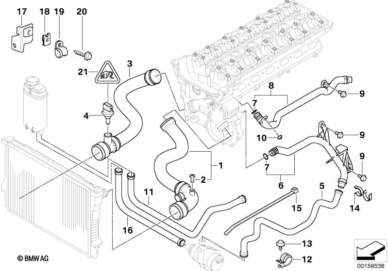 Cooling System Water Hoses