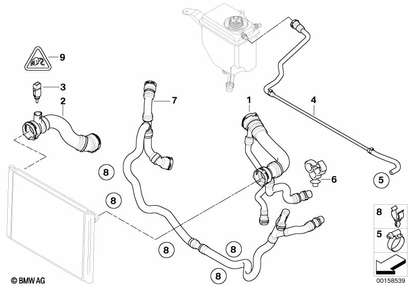 Genuine BMW 17127542208 E63 E61 E64 Return Hose (Inc. 630i, 530xi & 523i) | ML Performance UK Car Parts