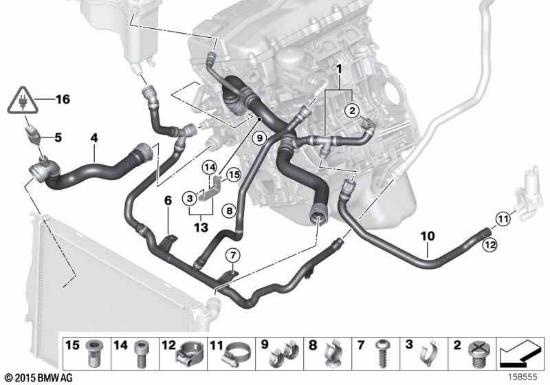 Genuine BMW 07119919723 E90 E53 Fillister-Head Screw M5X20-KA-8.8 (Inc. X5 3.0i) | ML Performance UK Car Parts