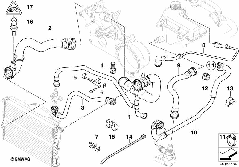 Cooling System Water Hoses