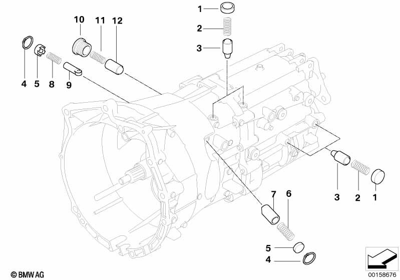 GS6-37BZ/DZ Gear shift components