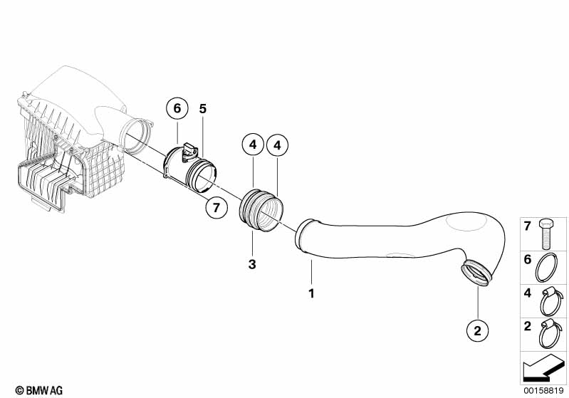 Genuine BMW 13717966203 E65 Clamp (Inc. ALPINA B7) | ML Performance UK Car Parts