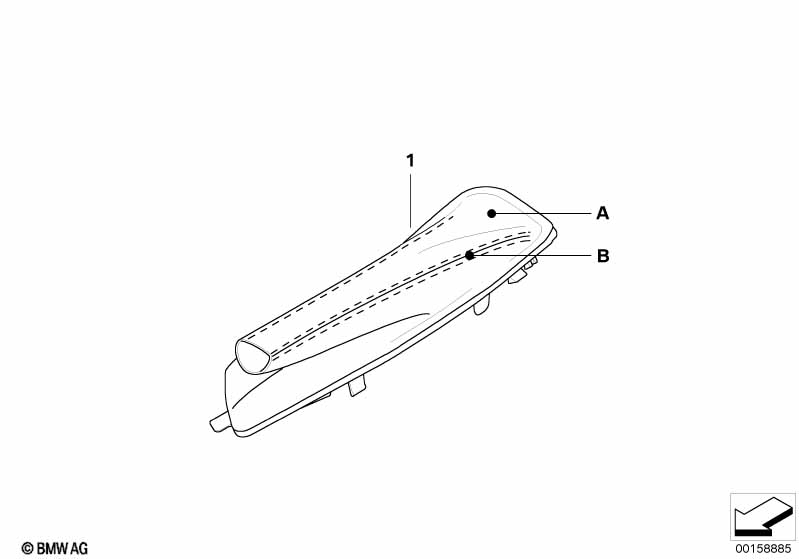 Individual parking brake lever boot