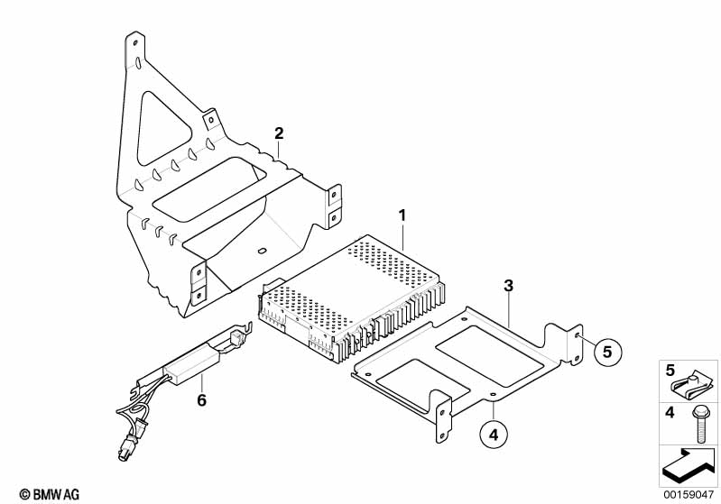 Genuine BMW 65159120729 E60 Storing Partition Bracket (Inc. 530i, 535xi & M5) | ML Performance UK Car Parts